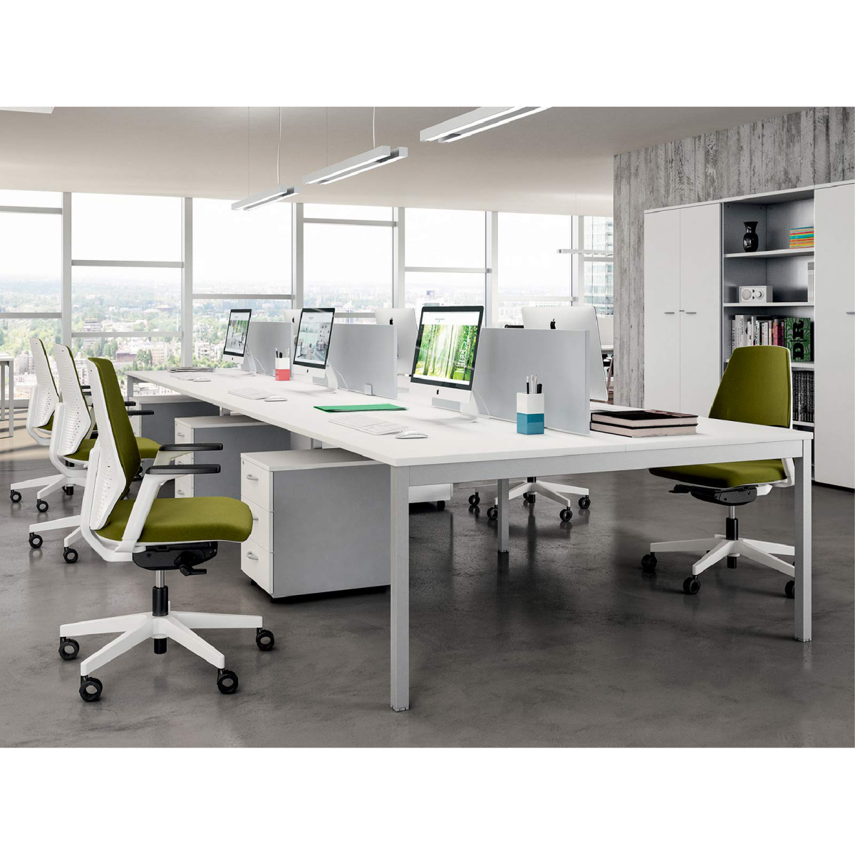 Bureau-partage-6P-Kayza_Plan-de-travail-1-1.png Rosace 6 Personnes – Image 1