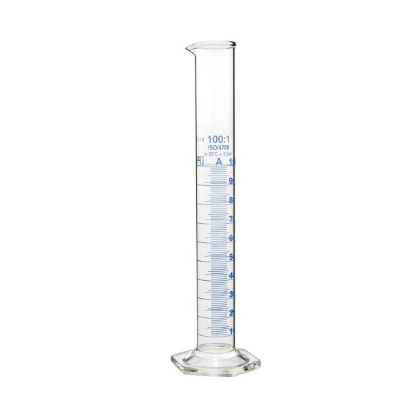 Eprouvette graduée, 100 ml - Classe A - Base hexagonal - BORO3.3