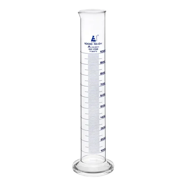 Eprouvette graduée 1000 ml Classe A Base ronde EISCO