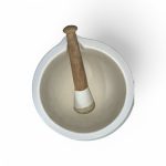 Mortier et pilon en bois 900ml – Image 2