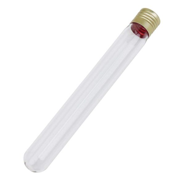 Tube à essai 16*160 avec bouchon à vis en aluminium