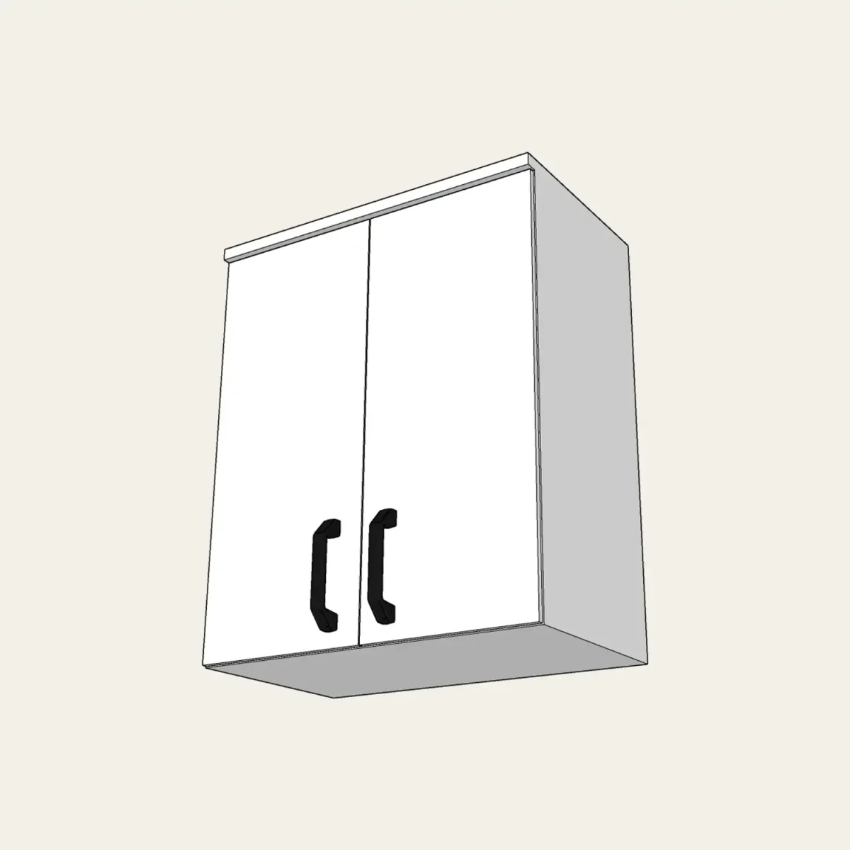 Meuble Haut de laboratoire 2 portes MDF – Image 1