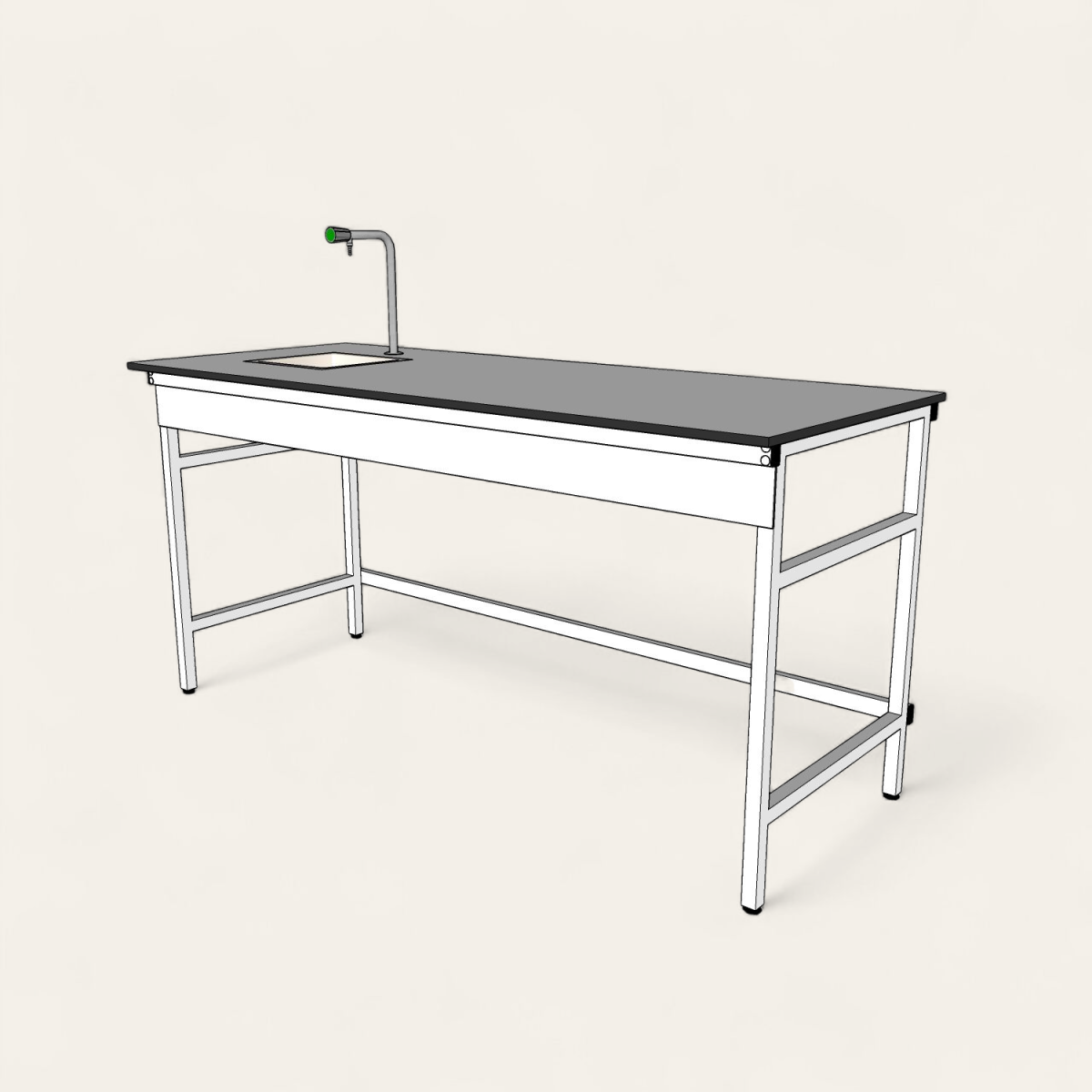 Paillasse Humide 180 sans Dosseret en HPL – Image 1