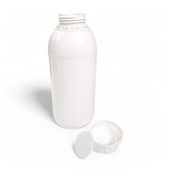 Bouteille PE blanche 1L (Lot de 12)