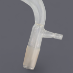 Adaptateur récepteur coudé avec prise de vide 14/23 en Verre borosilicaté – Image 2